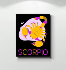 Scorpio Wrapped Canvas 8x10 | Zodiac Series 4 - Beyond T-shirts