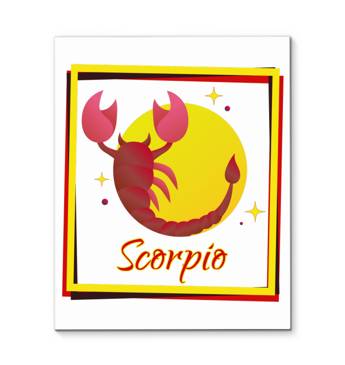 Scorpio Wrapped Canvas | Zodiac series 3 - Beyond T-shirts