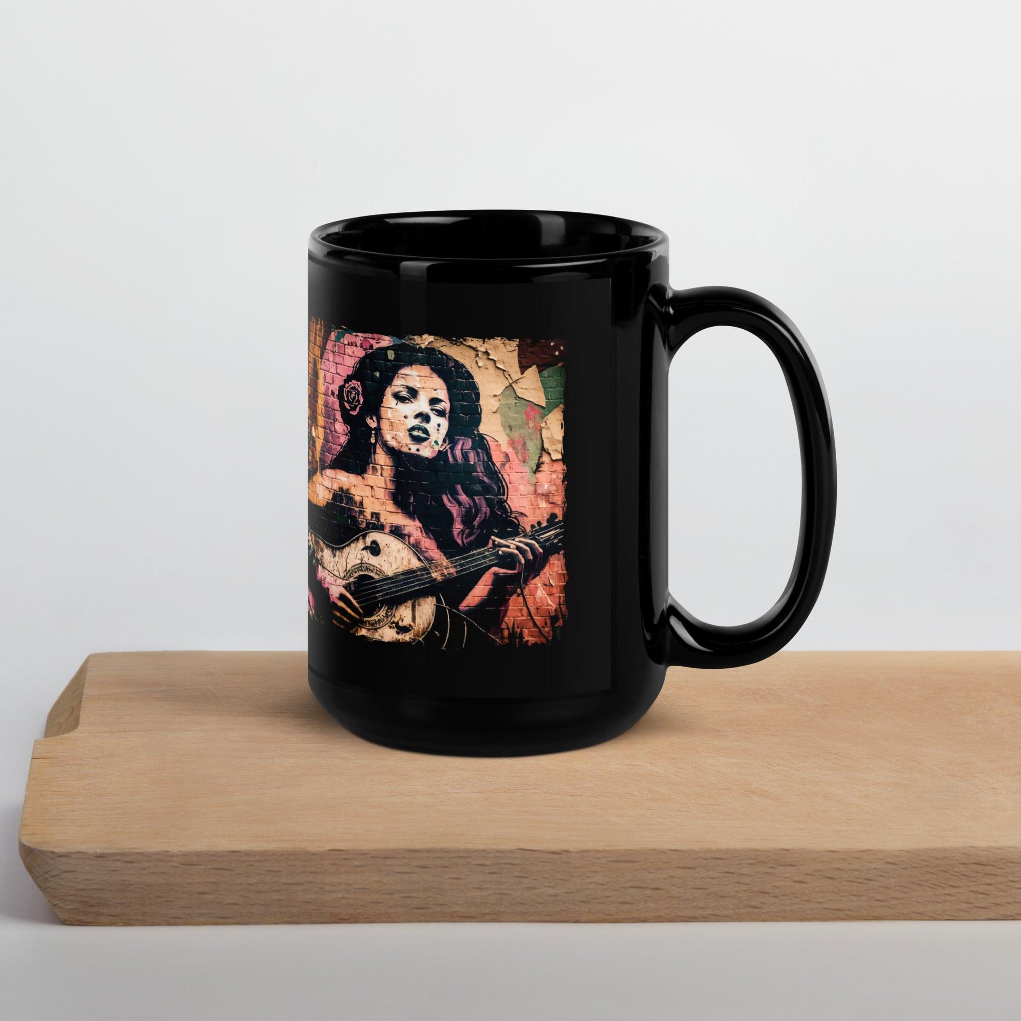 Setting The Mood Right Black Glossy Mug - Beyond T-shirts