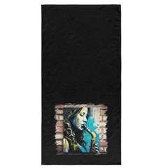 She Breathes Through Music Bath Towel - Beyond T-shirts