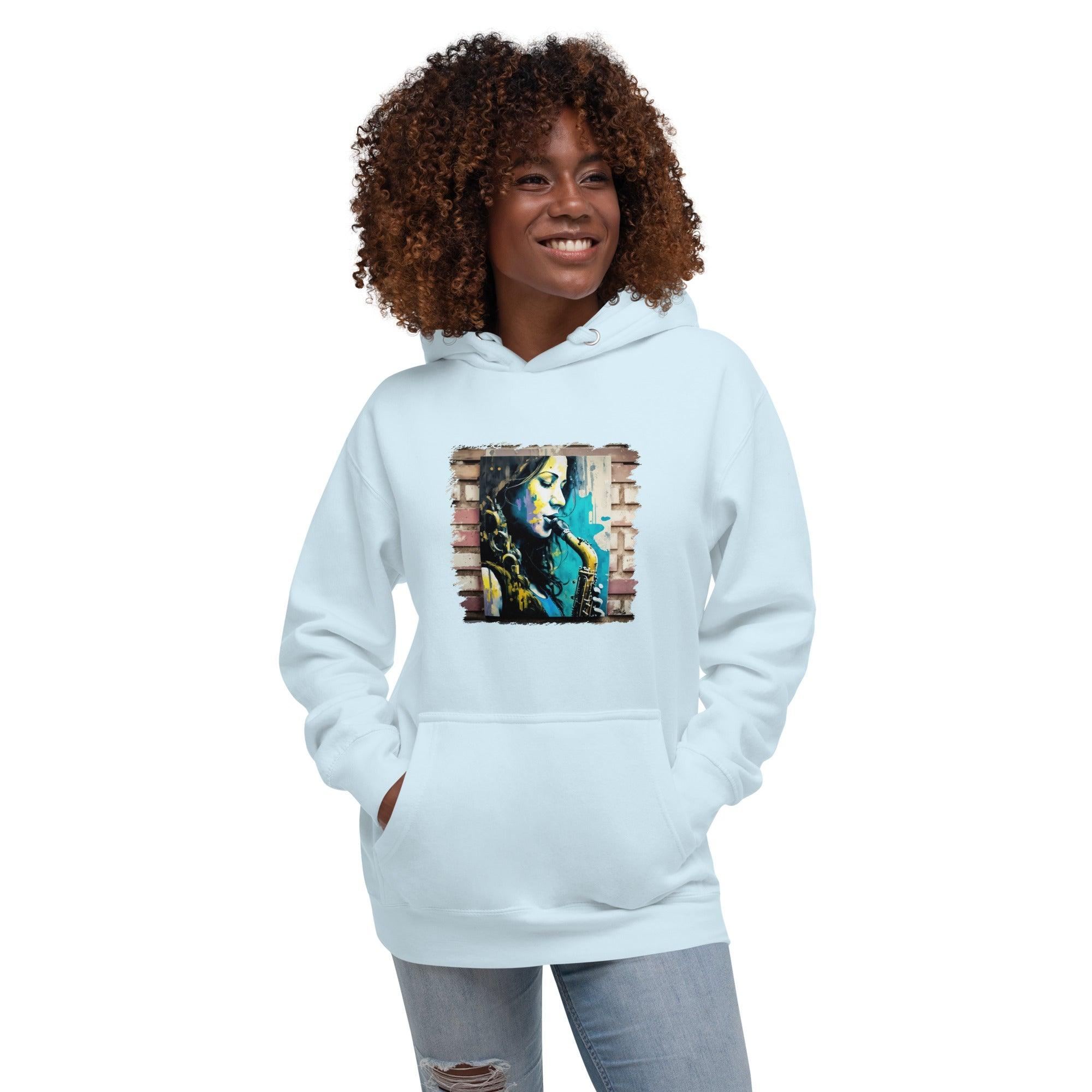 She Breathes Through Music Unisex Hoodie - Beyond T-shirts