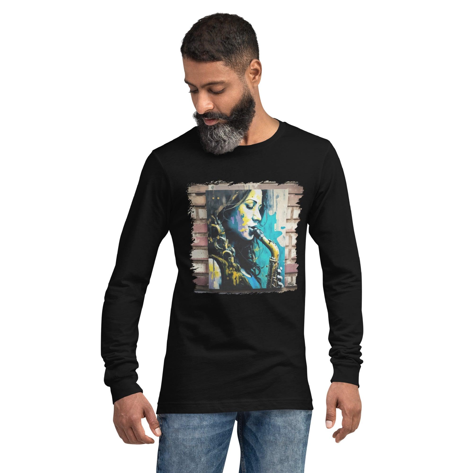 She Breathes Through Music Unisex Long Sleeve Tee - Beyond T-shirts