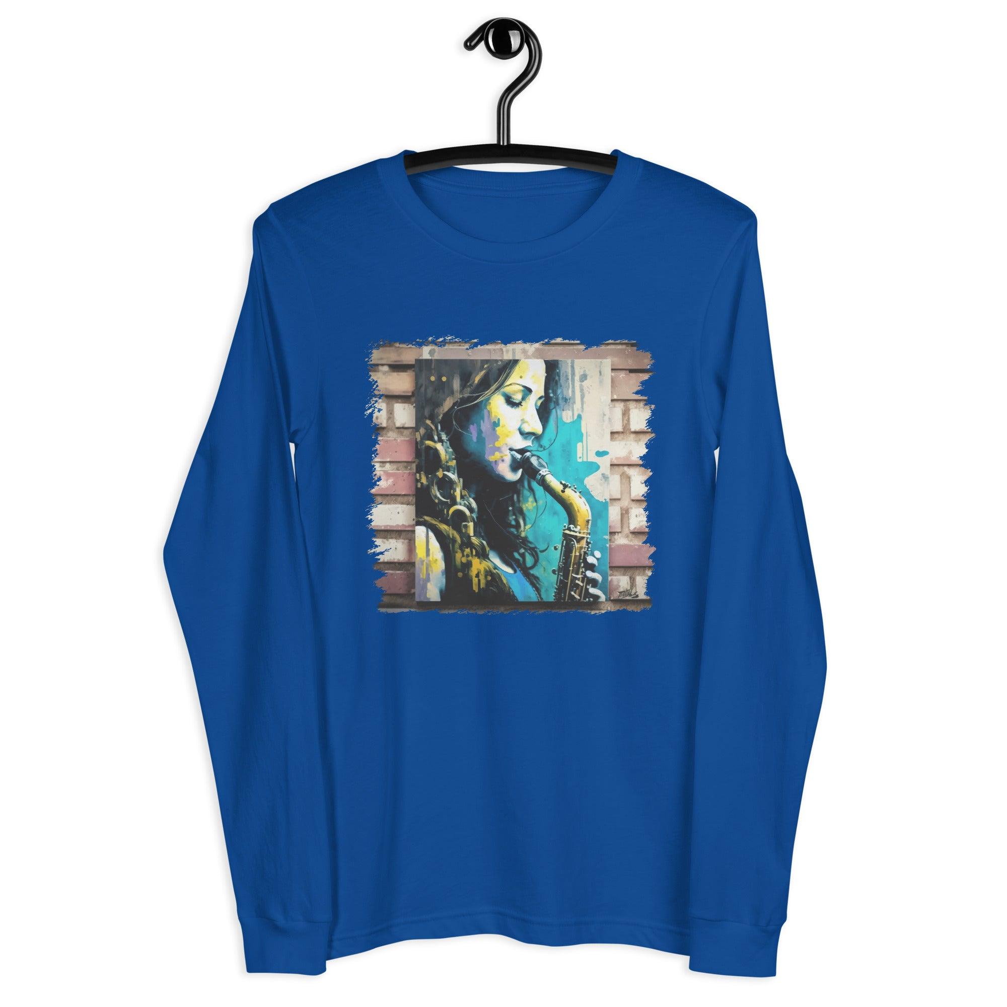 She Breathes Through Music Unisex Long Sleeve Tee - Beyond T-shirts