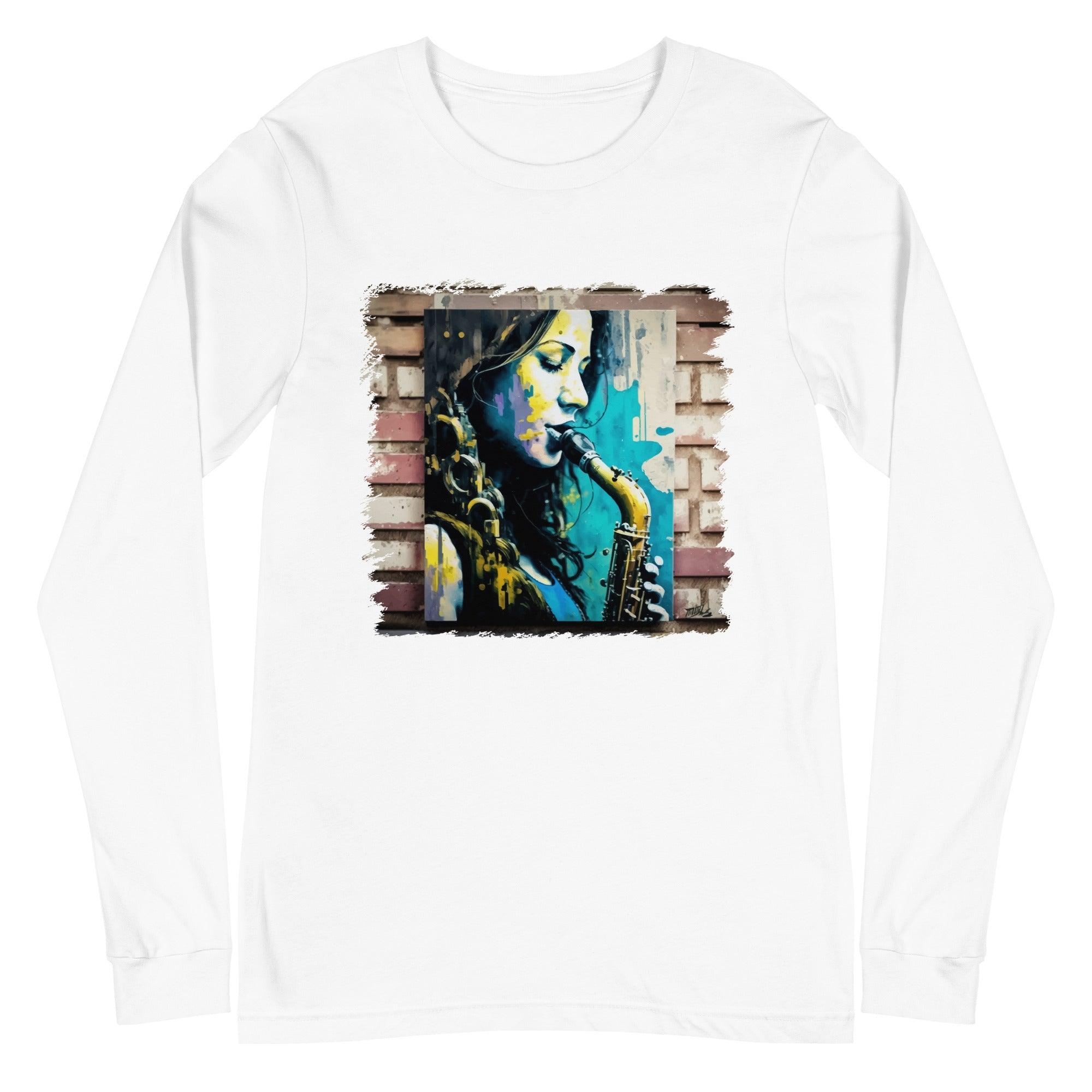 She Breathes Through Music Unisex Long Sleeve Tee - Beyond T-shirts