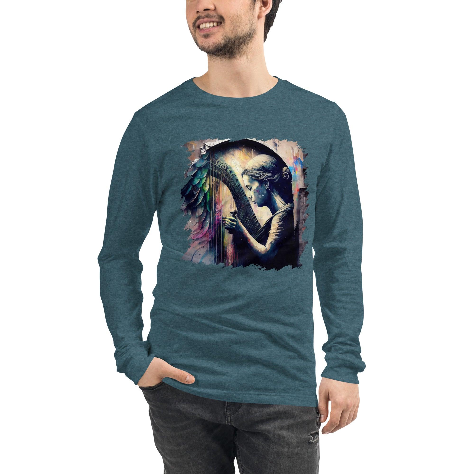 She Can Make That Harp Sing Unisex Long Sleeve Tee - Beyond T-shirts