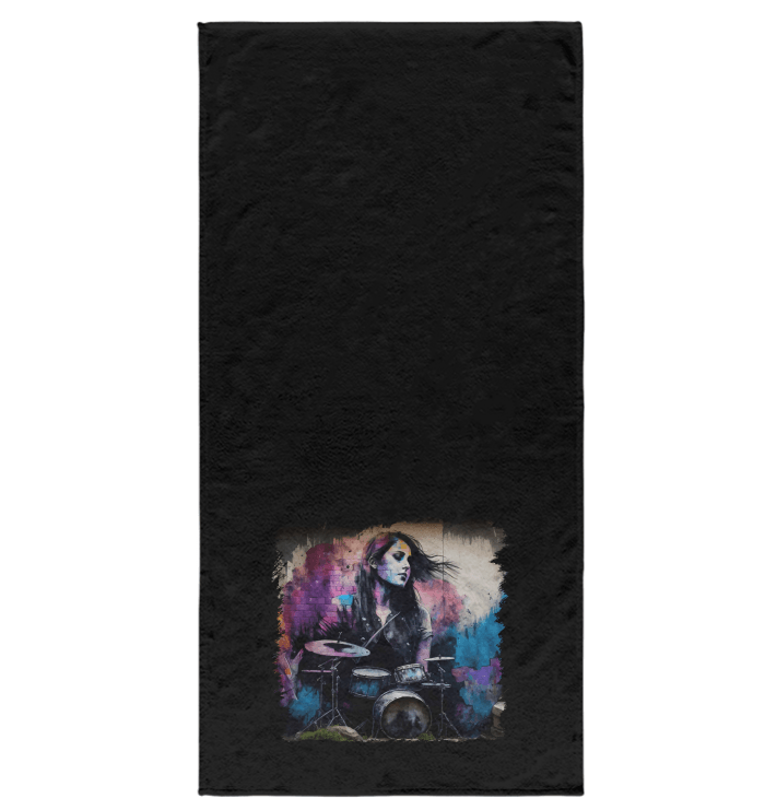 She Drums With Power Bath Towel - Beyond T-shirts