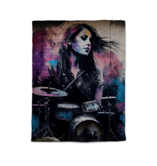 She Drums With Power Comforter- Twin - Beyond T-shirts