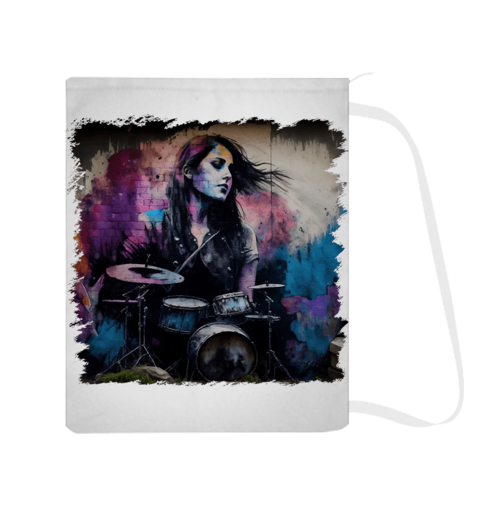 She Drums With Power Laundry Bag - Beyond T-shirts