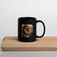 She Makes Keys Sing Black Glossy Mug - Beyond T-shirts