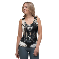 She Owns The Stage Sublimation Cut & Sew Tank Top - Beyond T-shirts