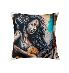 She Plays With Feeling Indoor Pillow - Beyond T-shirts