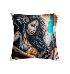 She Plays With Feeling Indoor Pillow - Beyond T-shirts