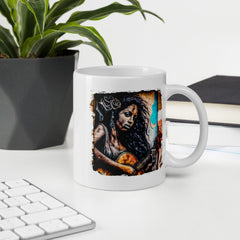 She Plays With Feeling White glossy mug - Beyond T-shirts