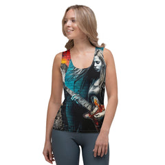 She's Got The Blues Sublimation Cut & Sew Tank Top - Beyond T-shirts
