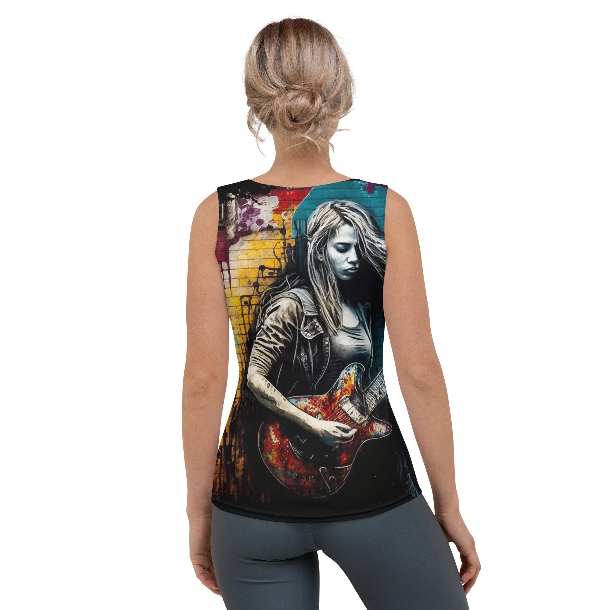 She's Got The Blues Sublimation Cut & Sew Tank Top - Beyond T-shirts