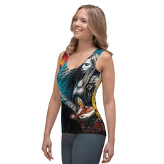 She's Got The Blues Sublimation Cut & Sew Tank Top - Beyond T-shirts