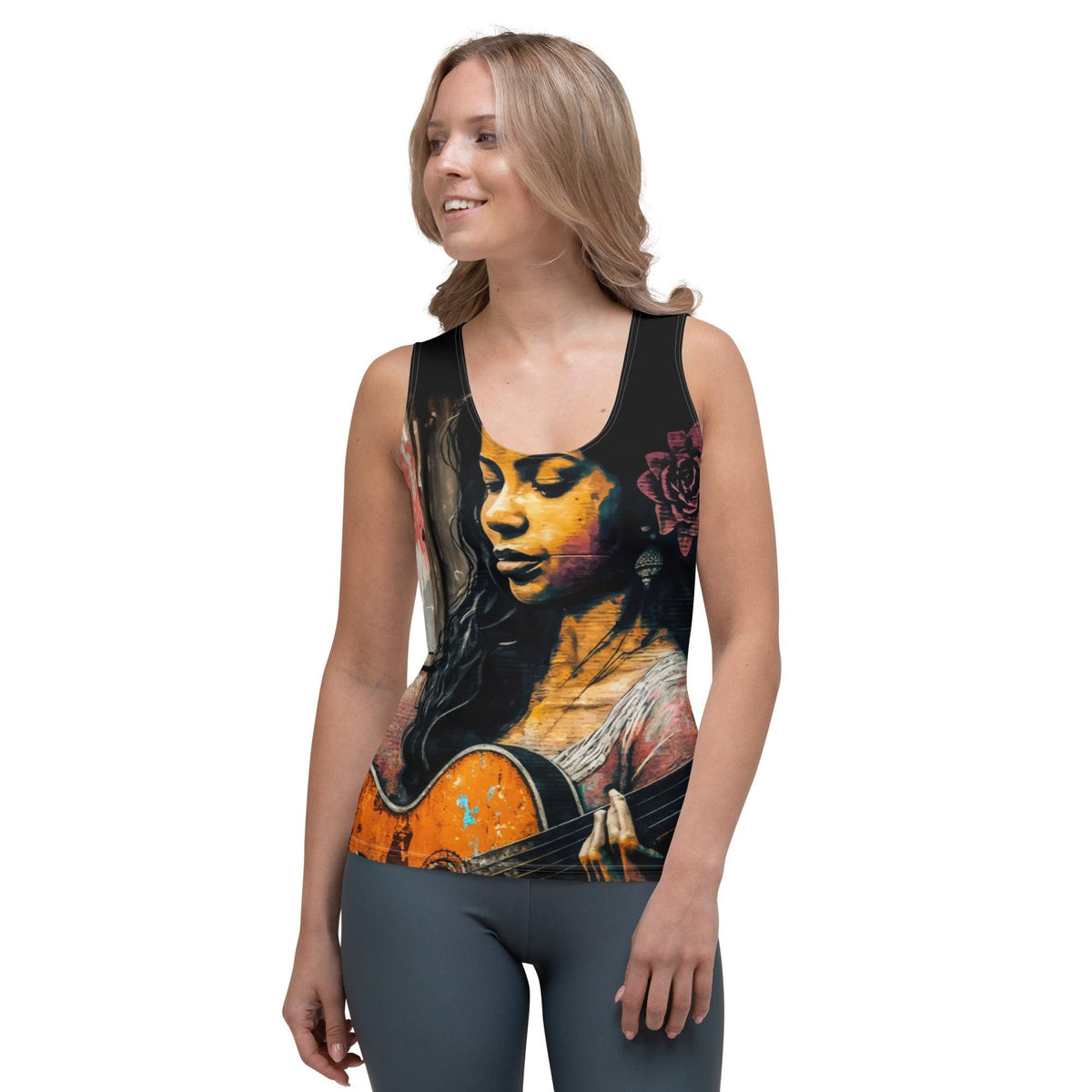 She Strums With Soul Sublimation Cut & Sew Tank Top - Beyond T-shirts