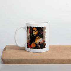 She Strums With Soul White glossy mug - Beyond T-shirts