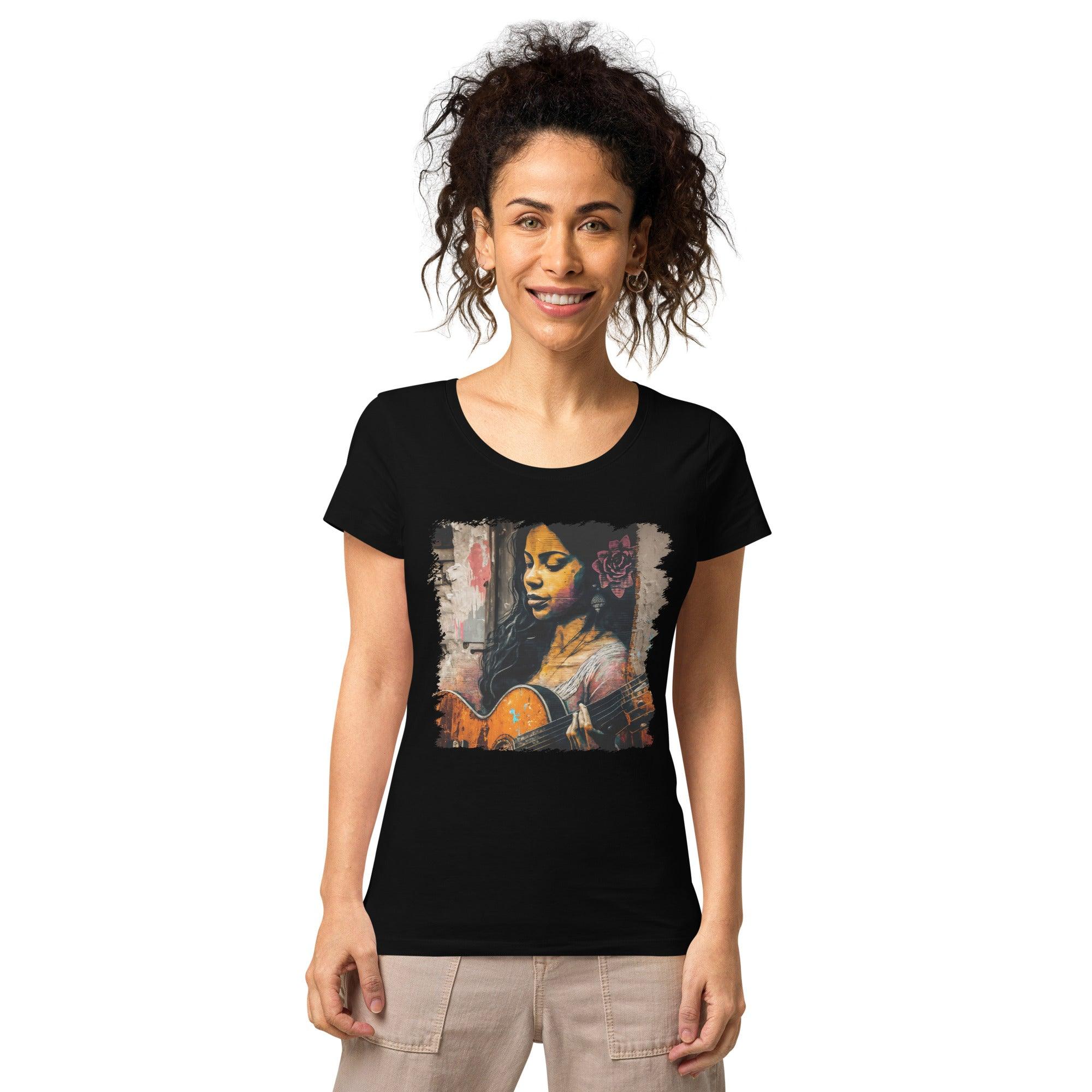 She Strums With Soul Women’s Basic Organic T-shirt - Beyond T-shirts