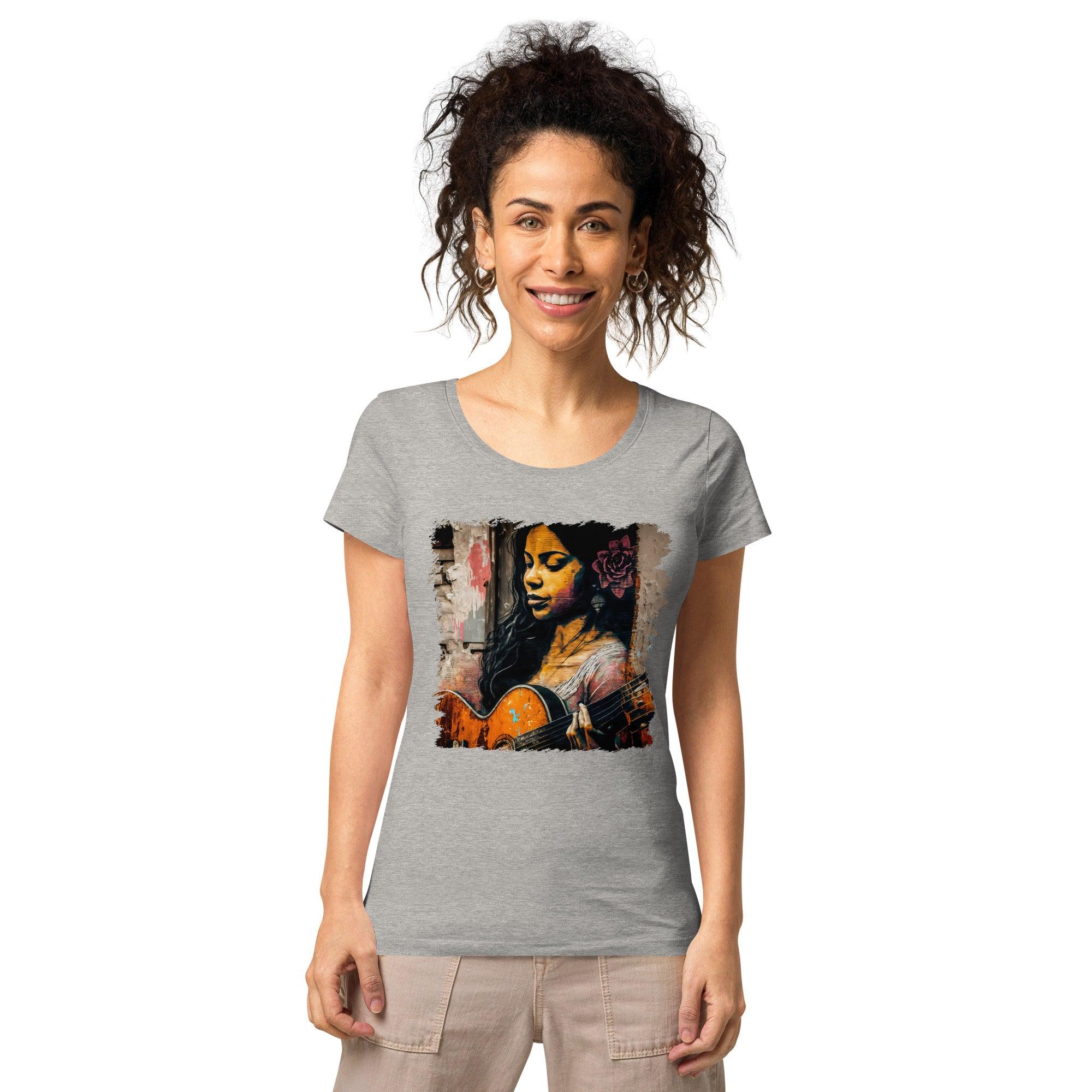 She Strums With Soul Women’s Basic Organic T-shirt - Beyond T-shirts