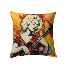 Sing Love Guitar Indoor Pillow Towel - Musical Home Decor