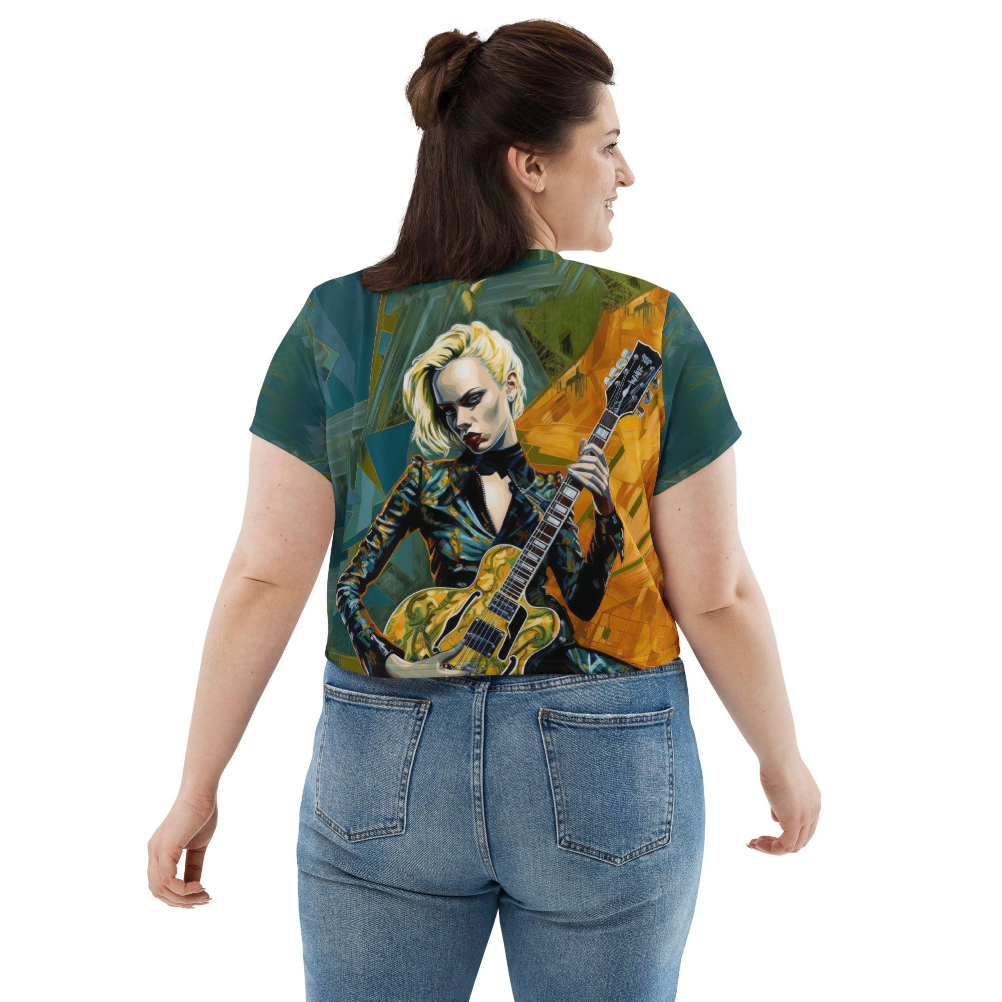 Six Strings, Infinite Possibilities All-Over Print Crop Tee - Beyond T-shirts