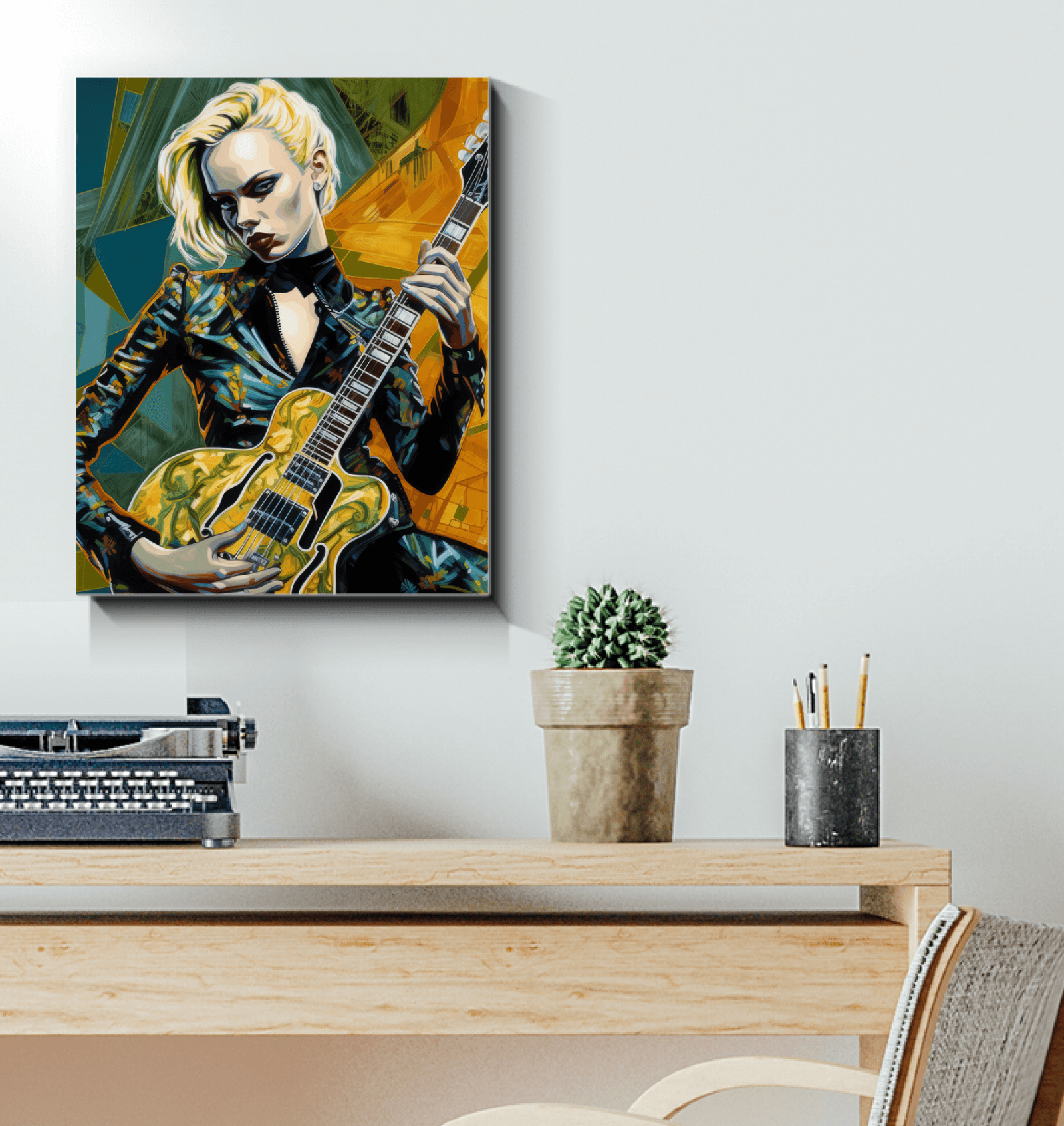 Guitar Lover's Decorative Piece