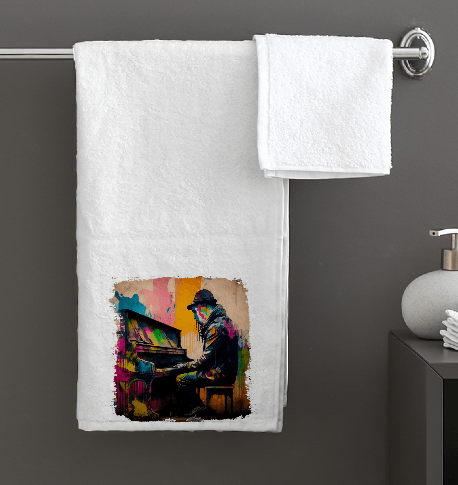 Slappin' Dem Keys Bath Towel - Beyond T-shirts