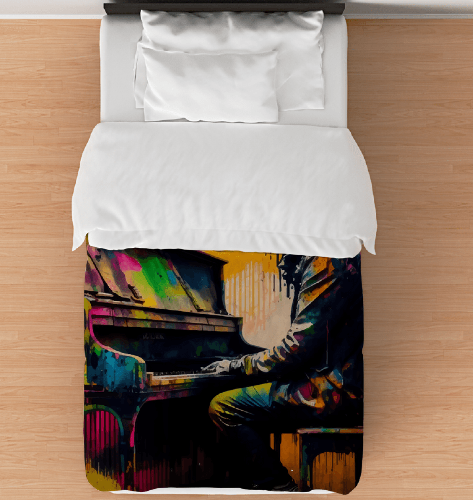 Slappin' Dem Keys Comforter - Twin - Beyond T-shirts