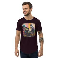 Slappin' Dem Keys Men's Curved Hem T-Shirt - Beyond T-shirts