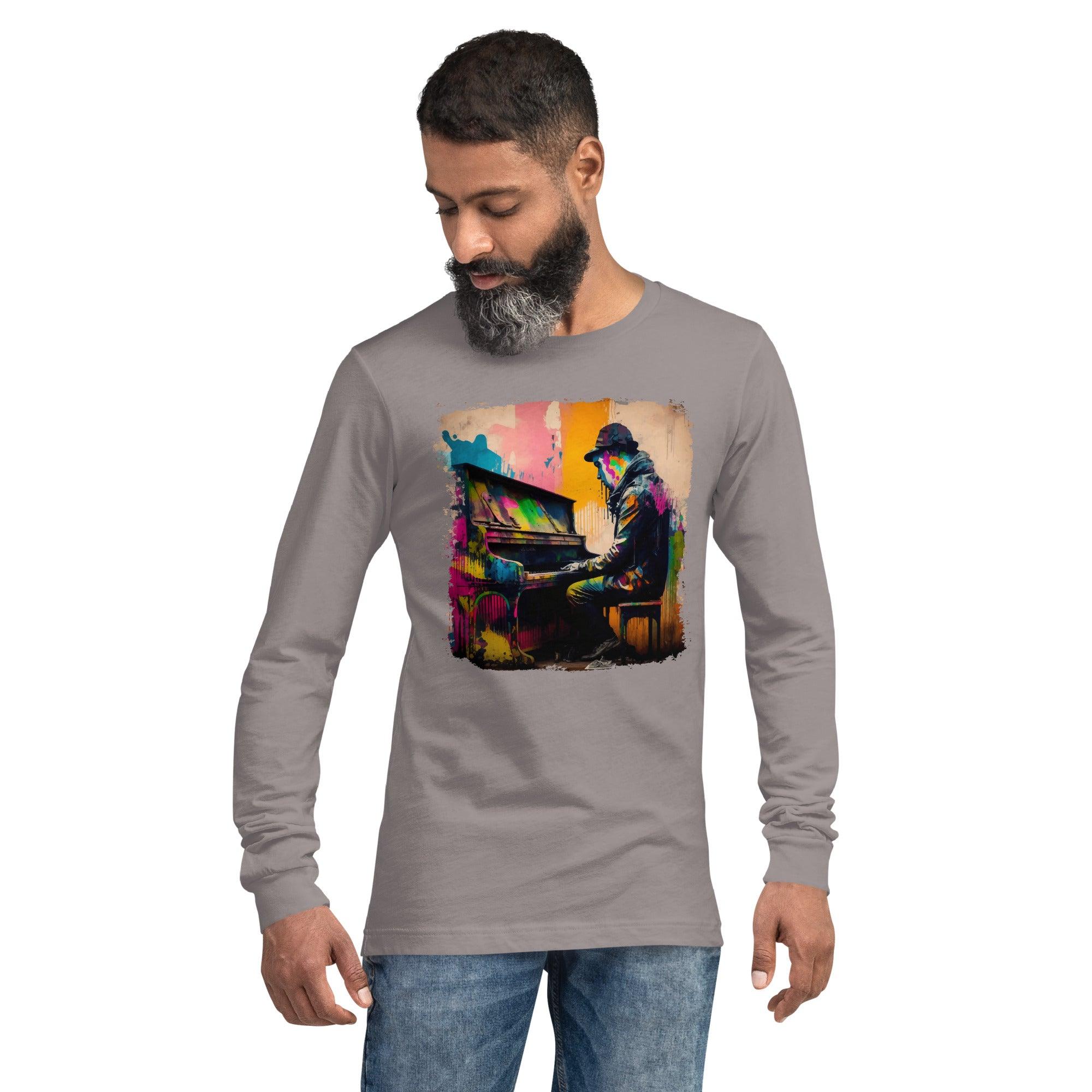 Slappin' Dem Keys Unisex Long Sleeve Tee - Beyond T-shirts