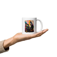 Slappin' Dem Keys White glossy mug - Beyond T-shirts