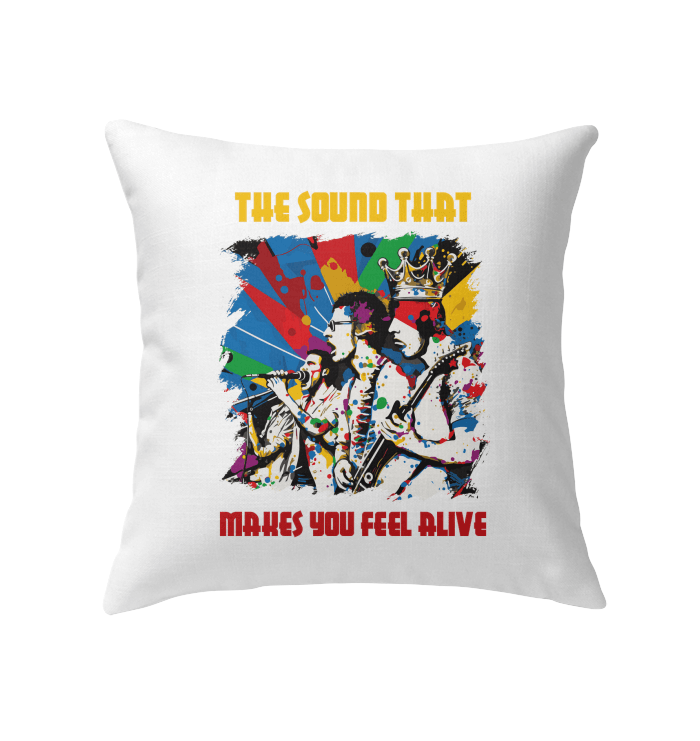 Sound Makes You Feel Alive Indoor Pillow - Beyond T-shirts