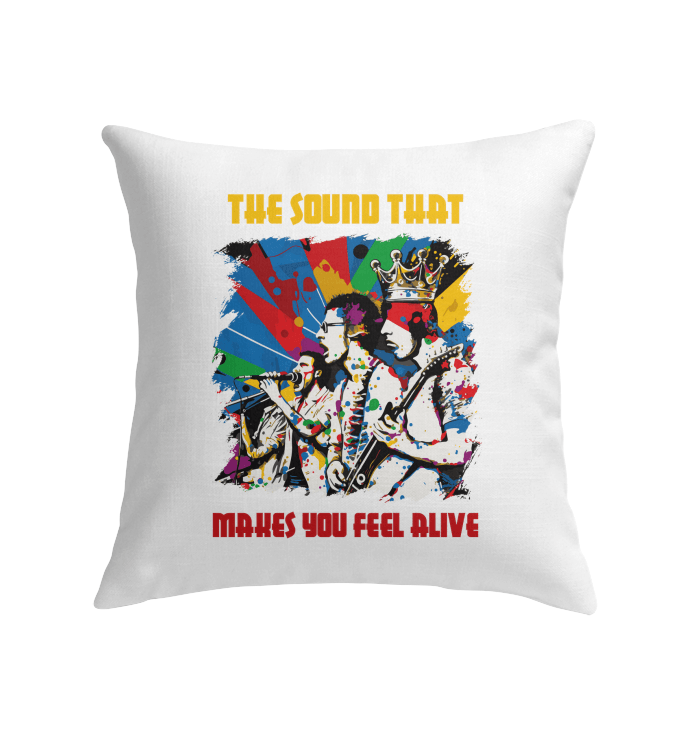 Sound Makes You Feel Alive Indoor Pillow - Beyond T-shirts