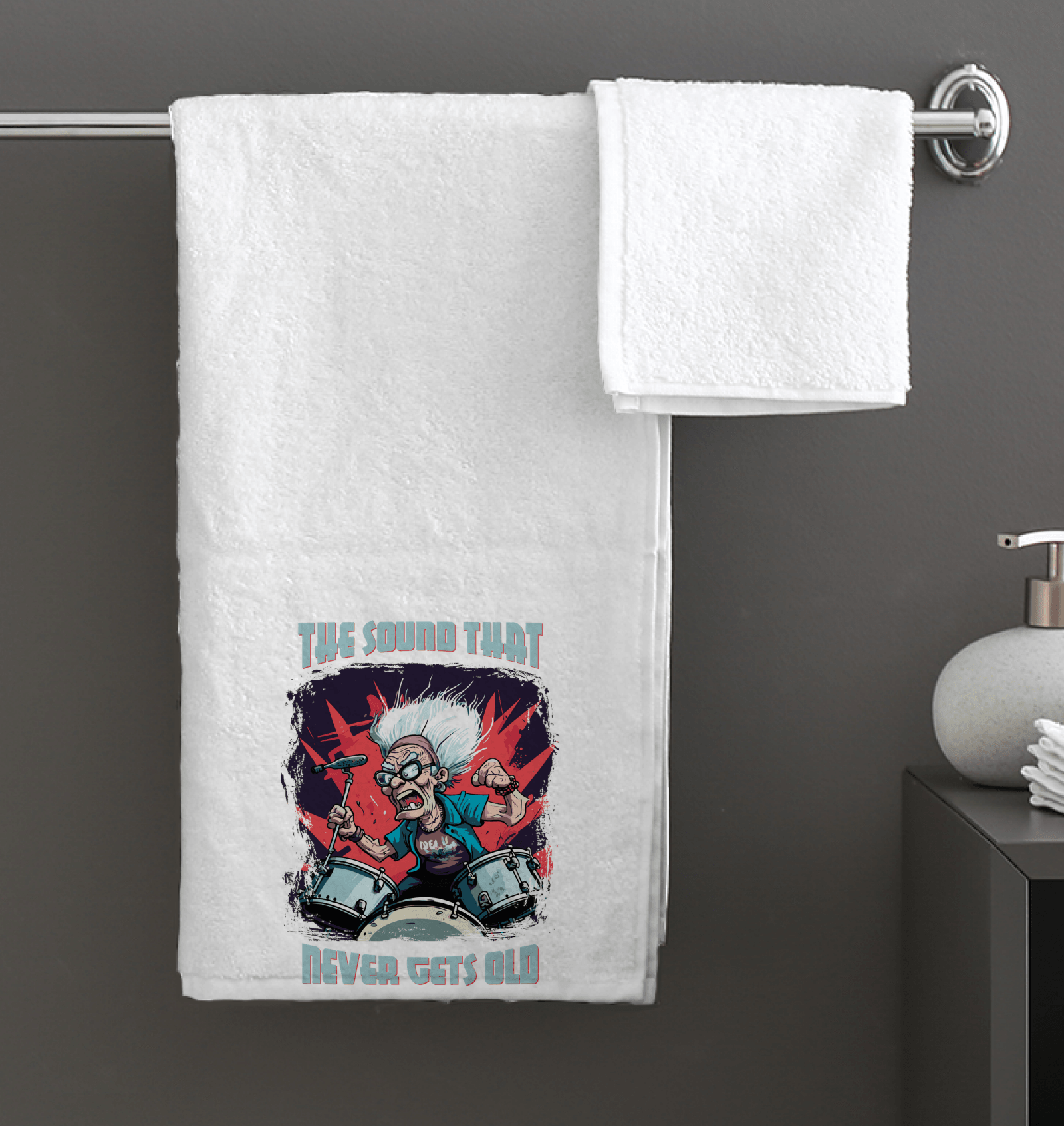 Sound Never Gets Old Bath Towel - Beyond T-shirts