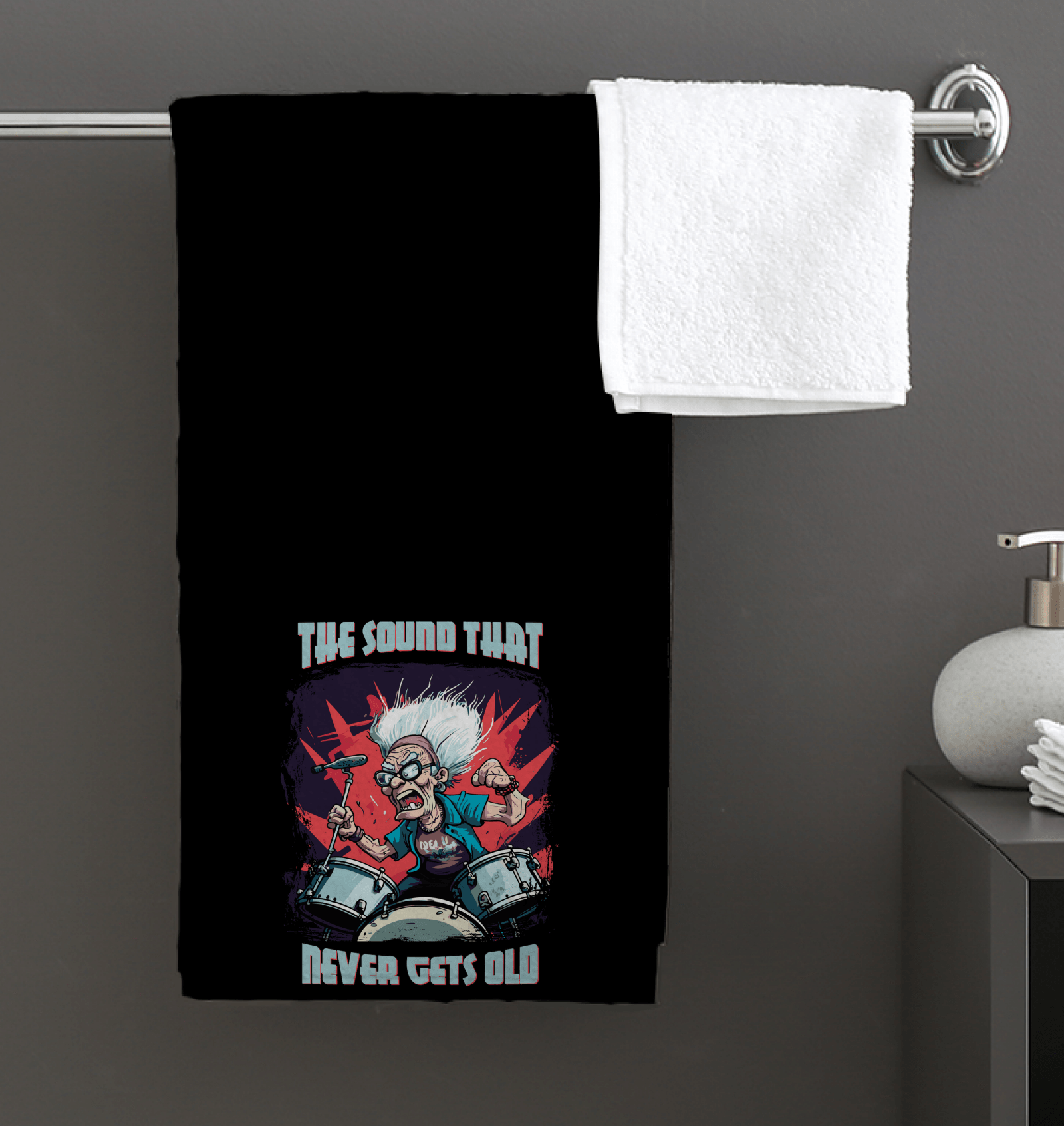 Sound Never Gets Old Bath Towel - Beyond T-shirts