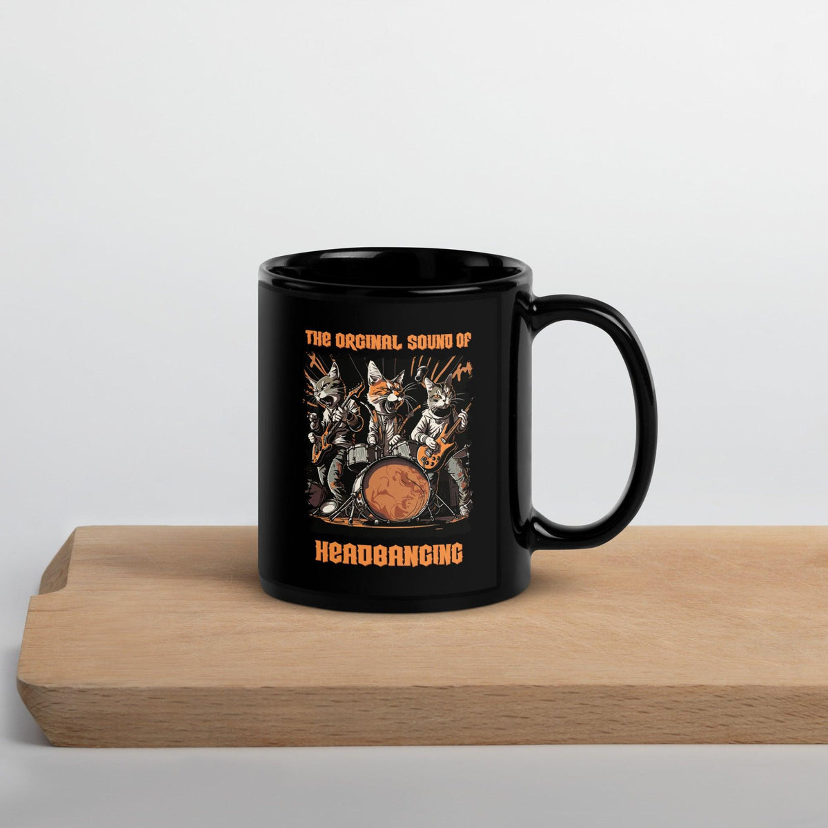 Sound Of Headbanging Black Glossy Mug - Beyond T-shirts