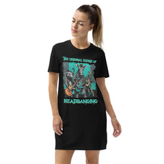 Sound Of Headbanging Organic Cotton T-shirt Dress - Beyond T-shirts