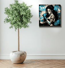 Focused Ferocity Wrapped Canvas - Perfect Gift for Art Lovers