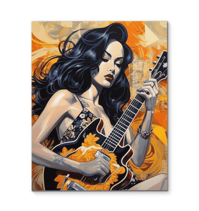 Live Music Atmosphere Canvas