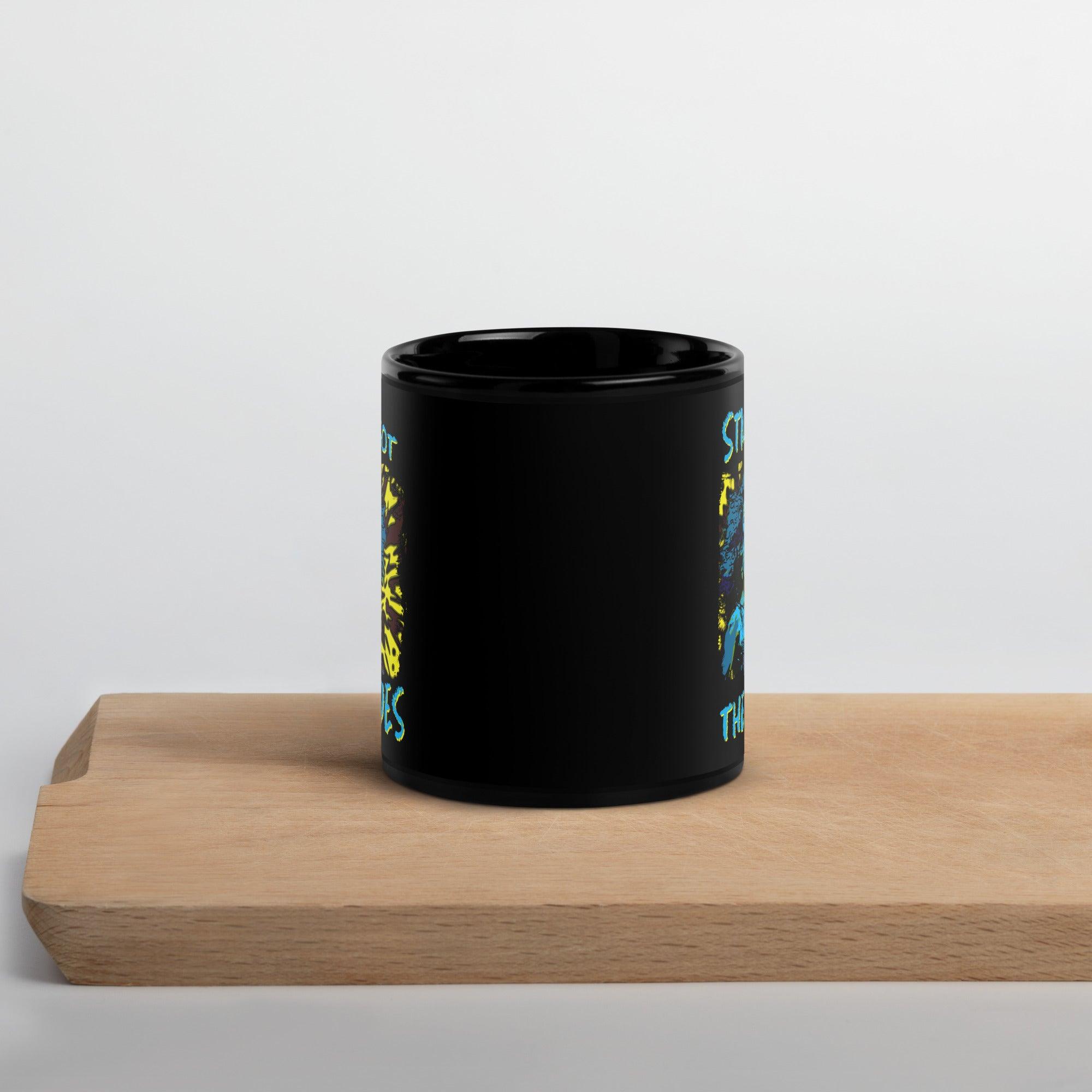 Still Got The Blues Black Glossy Mug - Beyond T-shirts