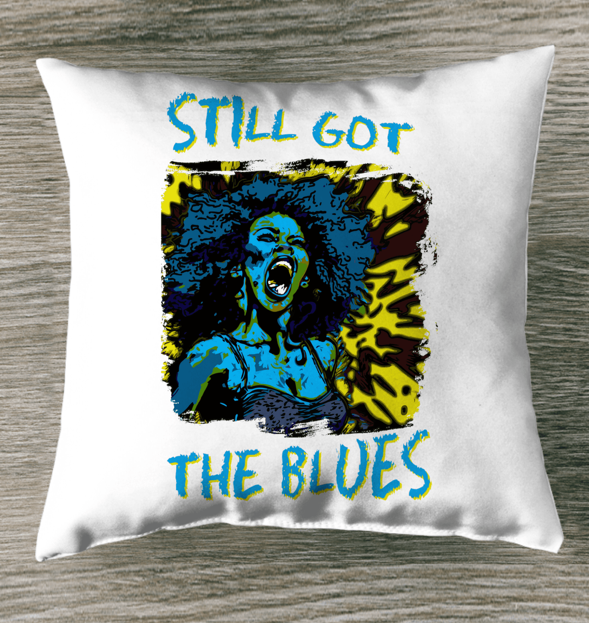 Still Got The Blues Indoor Pillow - Beyond T-shirts