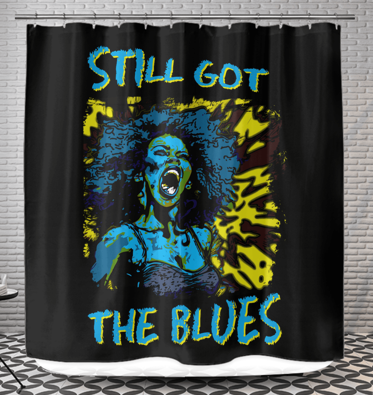 Still Got The Blues Shower Curtain - Beyond T-shirts