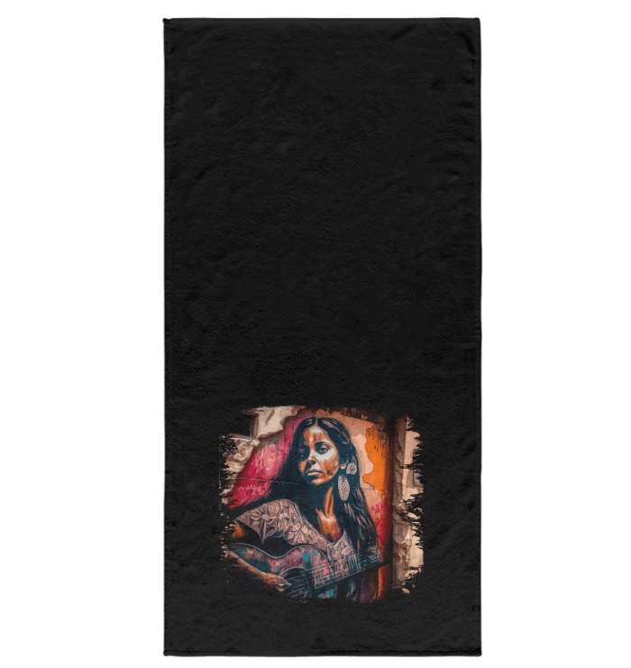 Strings Convey Her Heart Bath Towel - Beyond T-shirts