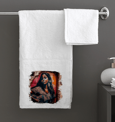 Strings Convey Her Heart Bath Towel - Beyond T-shirts