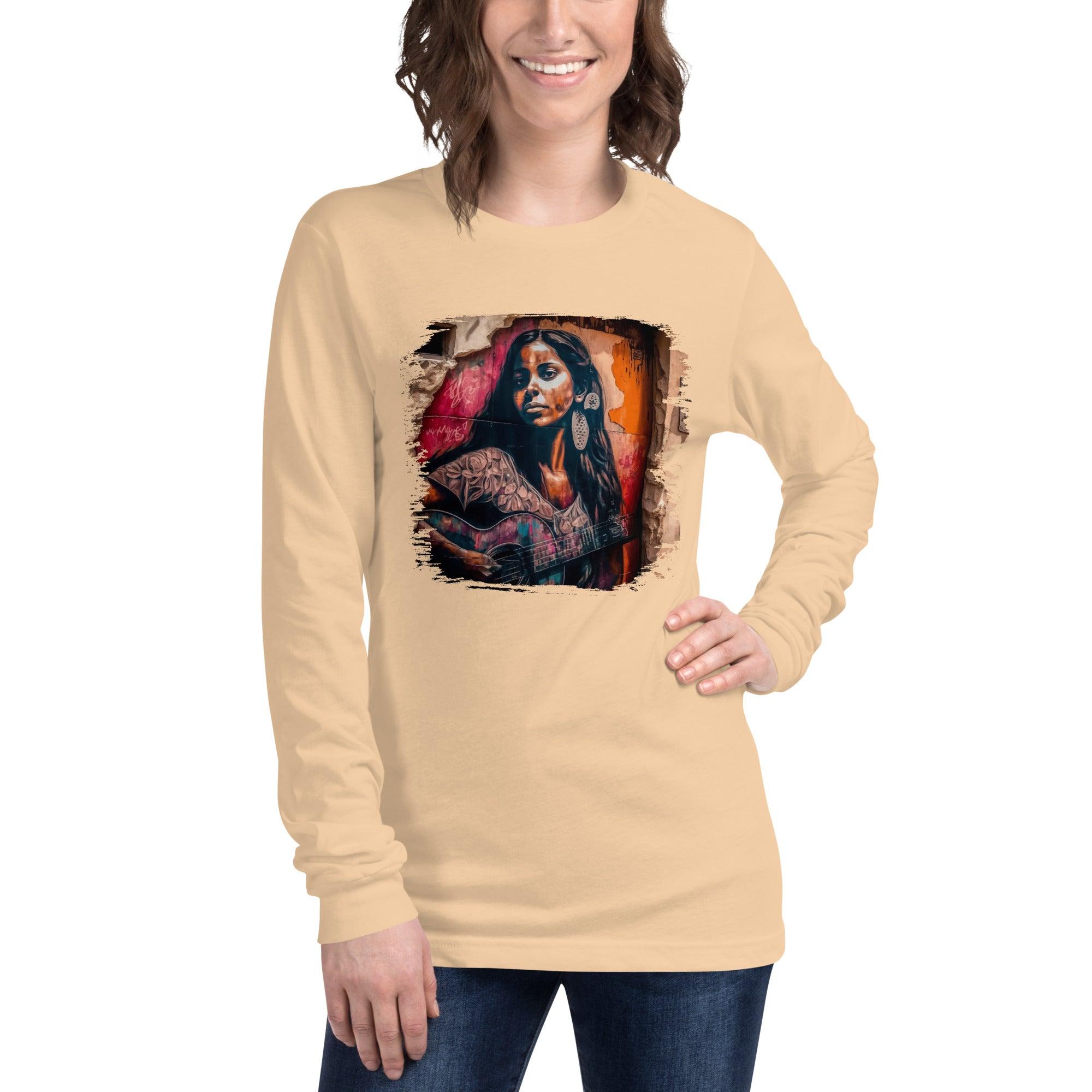 Strings Convey Her Heart Unisex Long Sleeve Tee - Beyond T-shirts