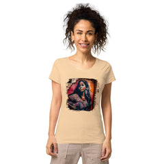 Strings Convey Her Heart Women’s Basic Organic T-shirt - Beyond T-shirts