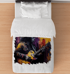 Strings Tell His Story Duvet Cover - Beyond T-shirts