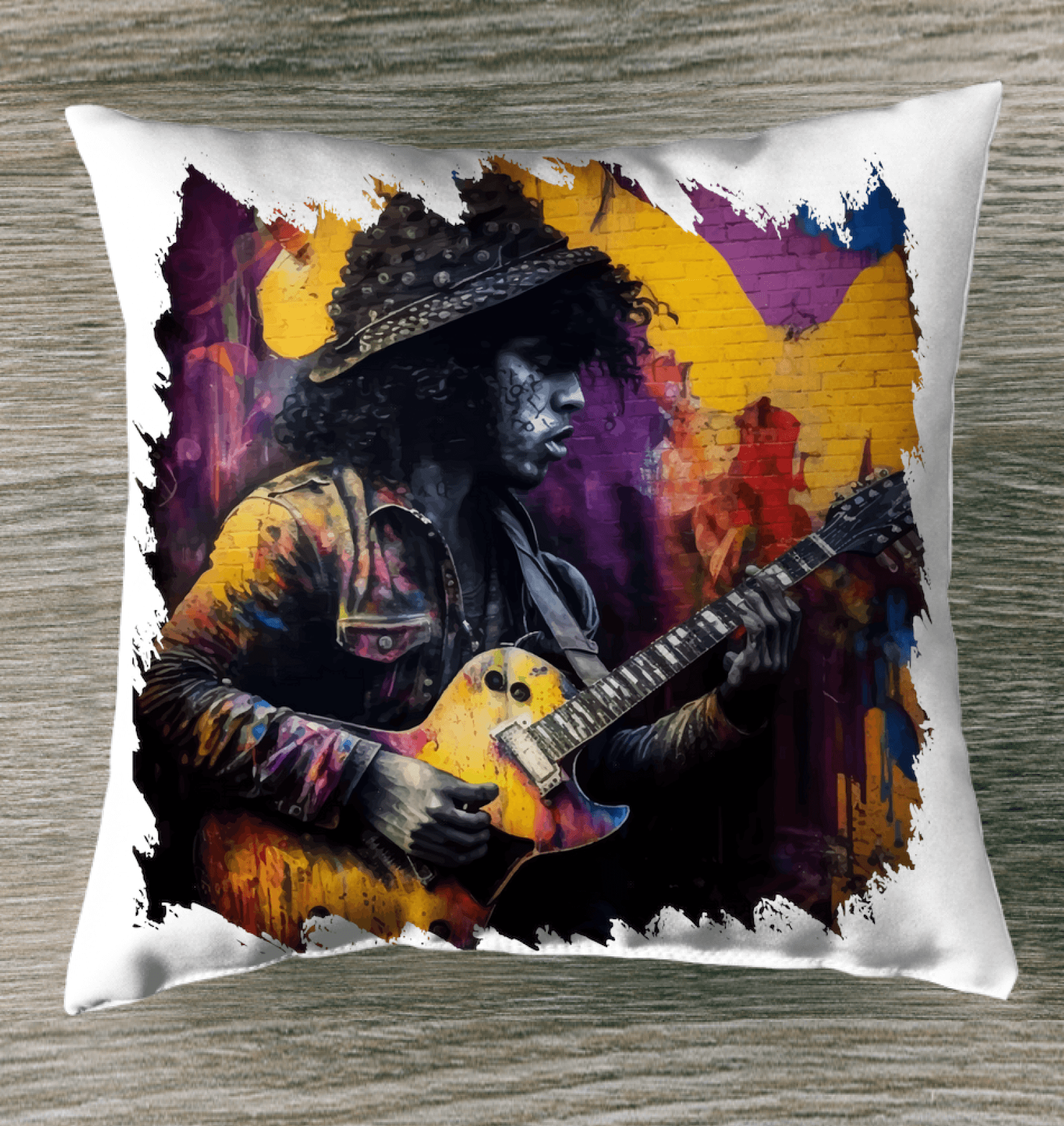 Strings Tell His Story Indoor Pillow - Beyond T-shirts