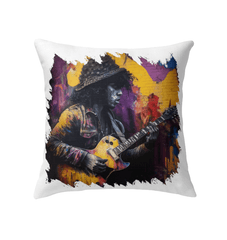 Strings Tell His Story Indoor Pillow - Beyond T-shirts